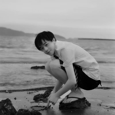 黑白男生专用头像图片