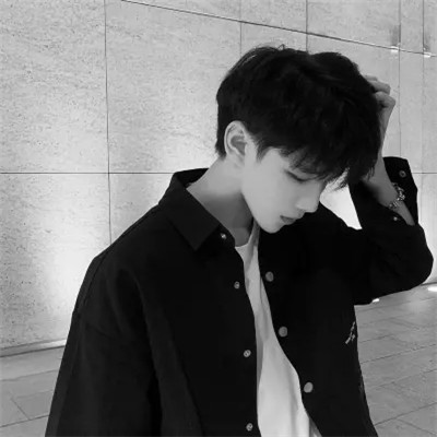 黑白男生专用头像图片