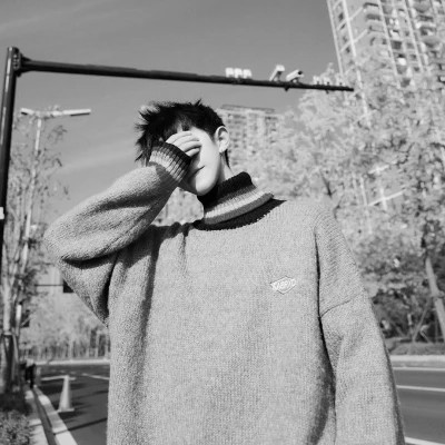 黑白男生专用头像图片