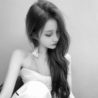 二人真人黑白闺蜜头像