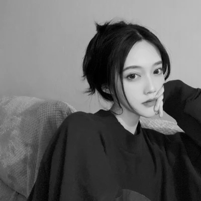 二人真人黑白闺蜜头像