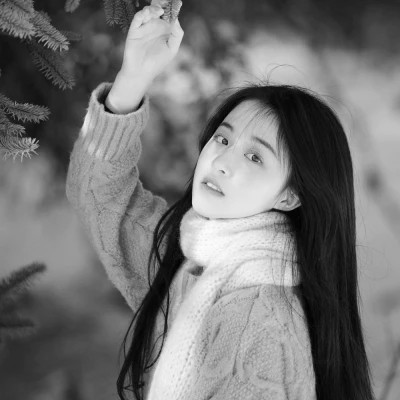 二人真人黑白闺蜜头像