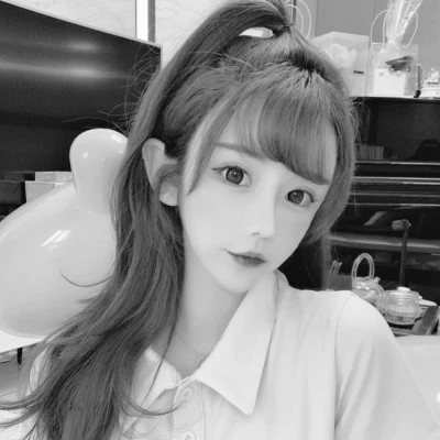 二人真人黑白闺蜜头像