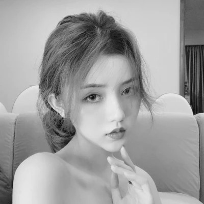 二人真人黑白闺蜜头像