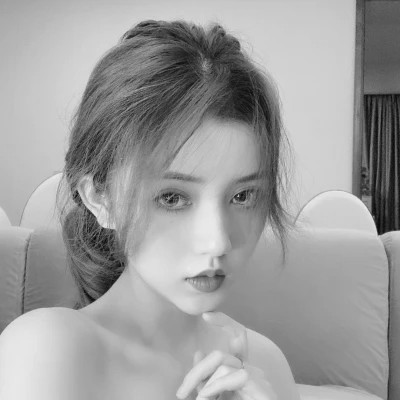 二人真人黑白闺蜜头像