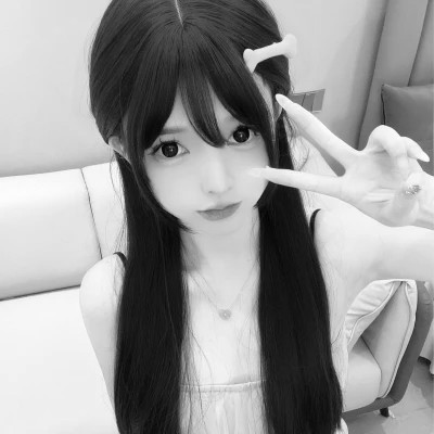 黑白真人闺蜜头像二人