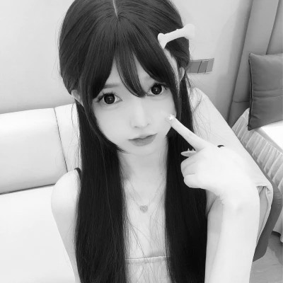 黑白真人闺蜜头像二人