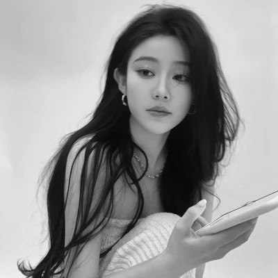 黑白真人闺蜜头像二人