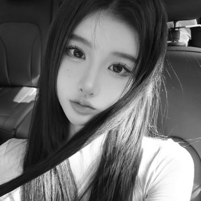 女生头像闺蜜真人黑白