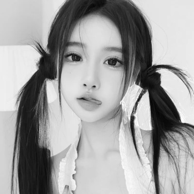 女生头像闺蜜真人黑白