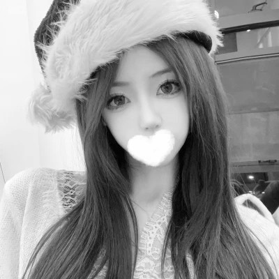 女生头像闺蜜真人黑白