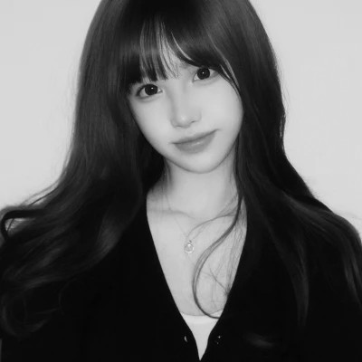 女生头像闺蜜真人黑白