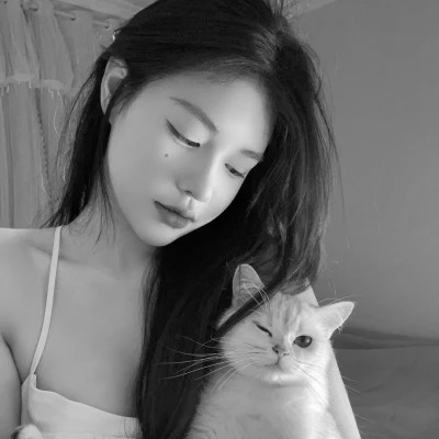 黑白少女闺蜜头像真人