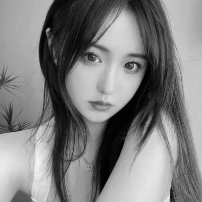 黑白少女闺蜜头像真人