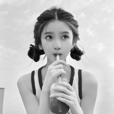 黑白4人女生闺蜜头像真人