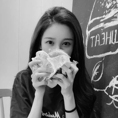 闺蜜头像黑白四人真人女