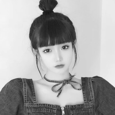 闺蜜头像黑白四人真人女