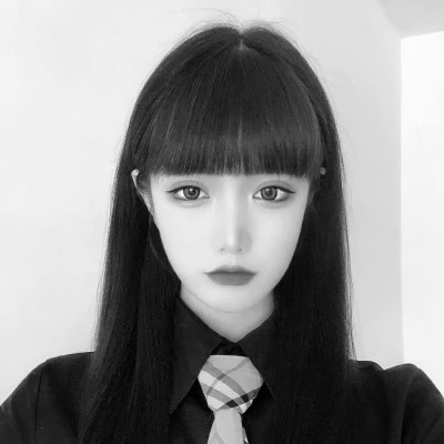 闺蜜头像黑白四人真人女