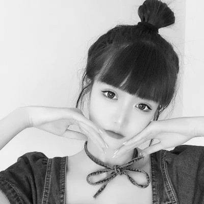 闺蜜头像黑白四人真人女