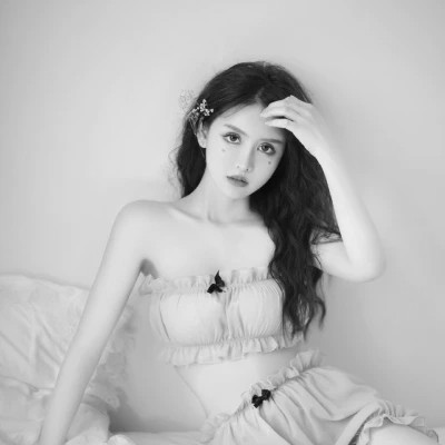闺蜜头像黑白四人真人女