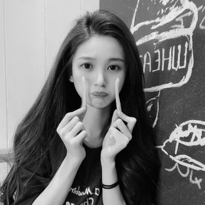 闺蜜头像黑白四人真人女