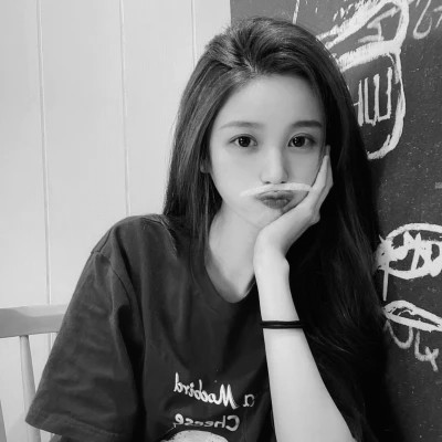闺蜜头像黑白四人真人女