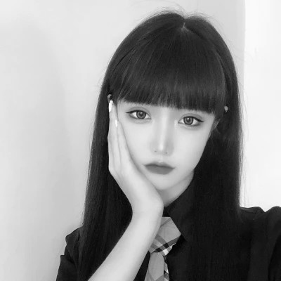 闺蜜头像黑白四人真人女