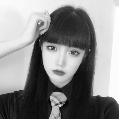闺蜜头像黑白四人真人女
