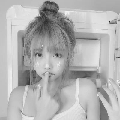 闺蜜头像黑白四人真人女