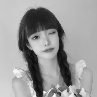 闺蜜头像黑白四人真人女