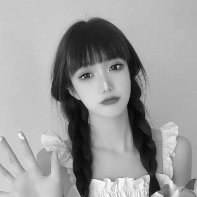 闺蜜头像黑白四人真人女