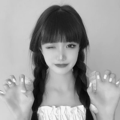 闺蜜头像黑白四人真人女