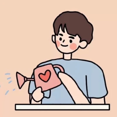 抖音最火的情侣头像漫画