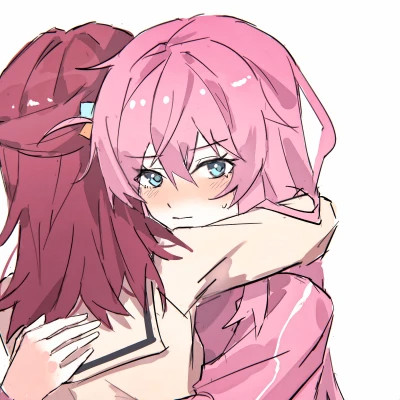 百合动漫情侣头像