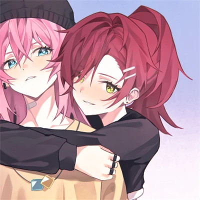 百合动漫情侣头像