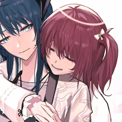 百合动漫情侣头像