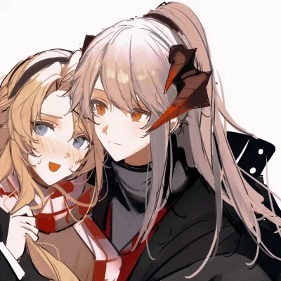 百合动漫情侣头像