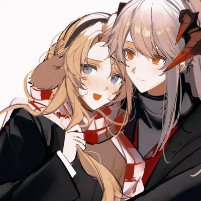 百合动漫情侣头像