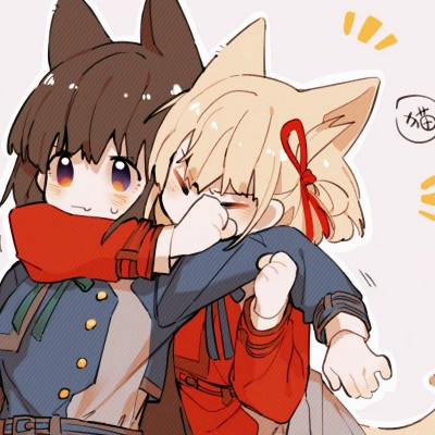 百合动漫情侣头像