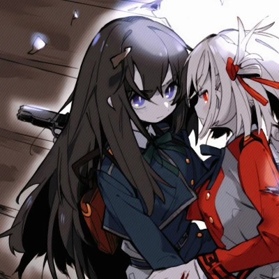 百合动漫情侣头像
