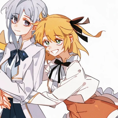 百合动漫情侣头像