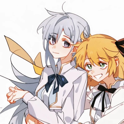 百合动漫情侣头像