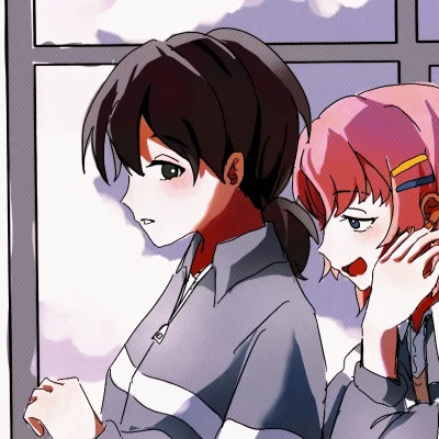 百合动漫情侣头像
