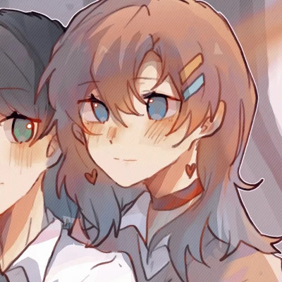 百合动漫情侣头像
