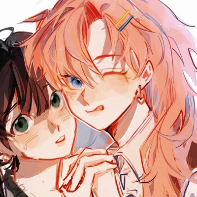 百合动漫情侣头像