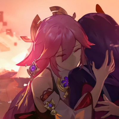 百合头像动漫情侣