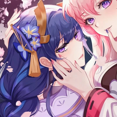 百合头像动漫情侣