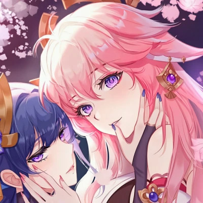 百合头像动漫情侣
