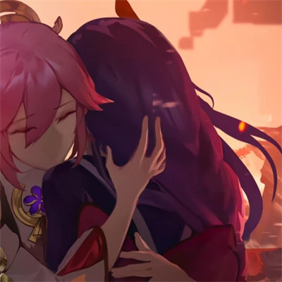 百合头像动漫情侣