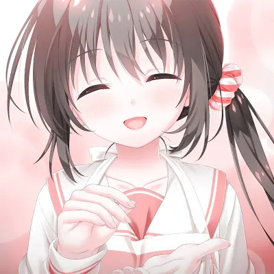 可爱萌卡通人物少女头像图片